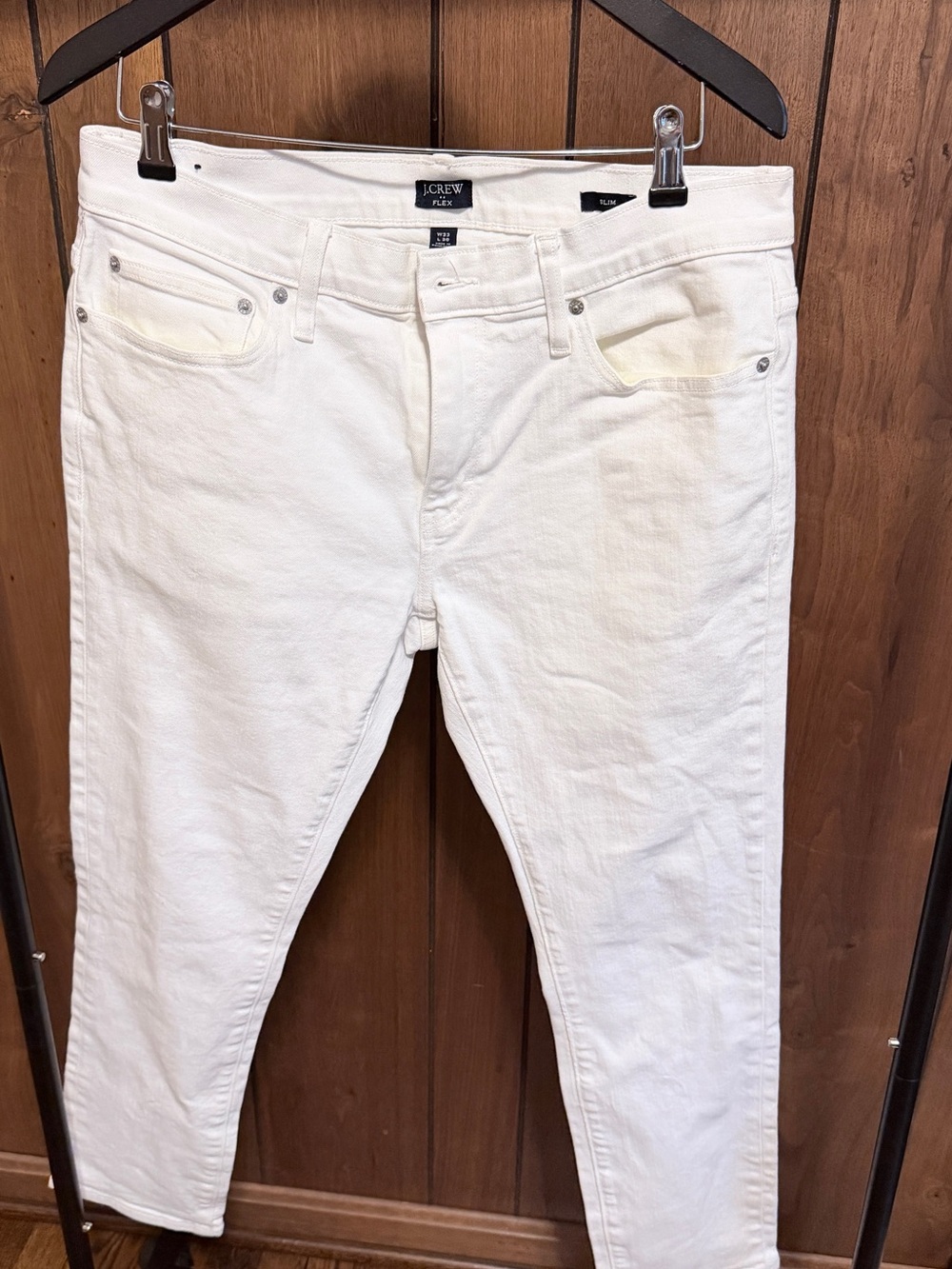 J. Crew White Men's Slim Straight Jeans